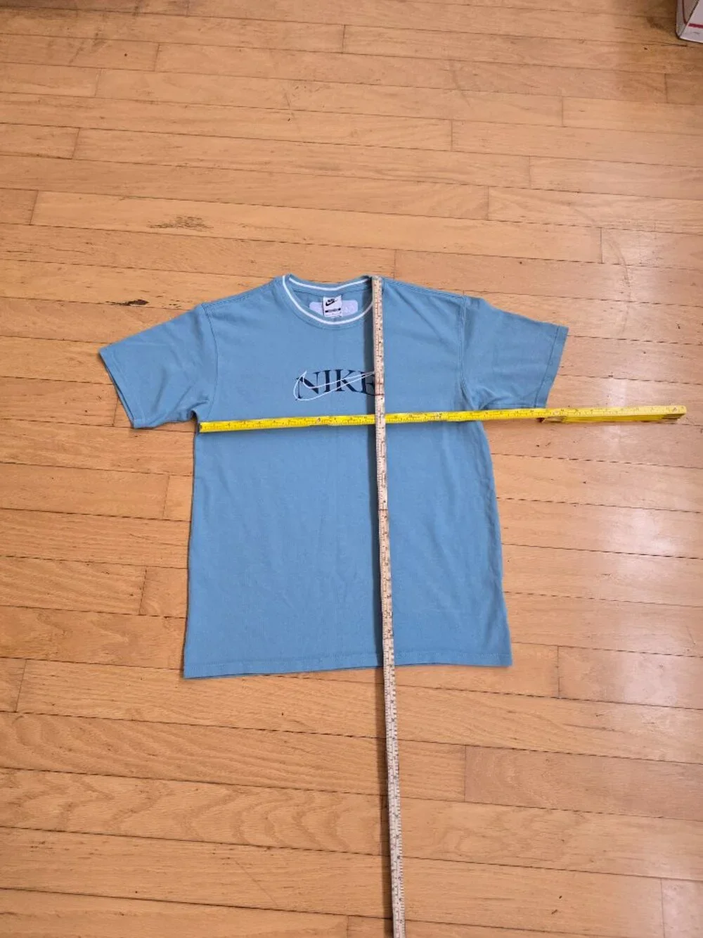 Vintage Y2K | Nike Pastel Blue Sporty Loose Fit Short Sleeve T-shirt | WMS S